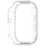 Apple Watch 10 (46 mm) deksel av hardplast m. Rhinestone - Transparent / Rhinestone