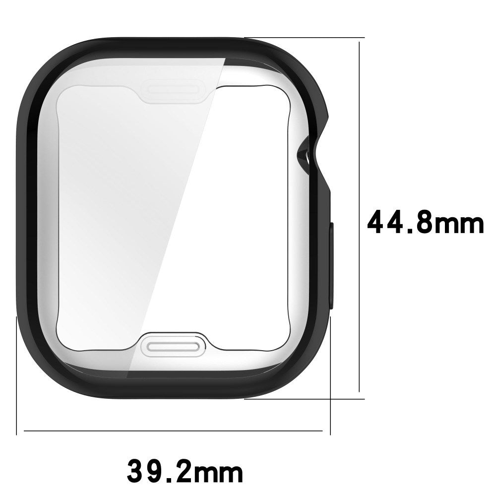 Apple Watch 11 / 10 (42mm) Fleksibelt Plast Cover - Inkl. Skærmbeskyttelse - Sort
