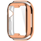 Apple Watch 10 (42 mm) fleksibelt plastdeksel - inkl. Skjermbeskytter - Rose gull