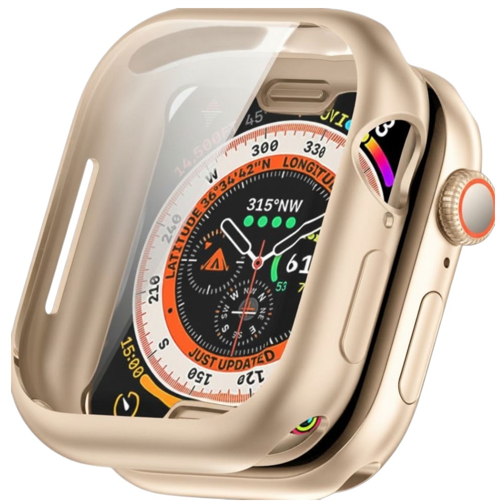 Apple Watch 10 (42 mm) fleksibelt plastdeksel - inkl. Skjermbeskytter - Grå