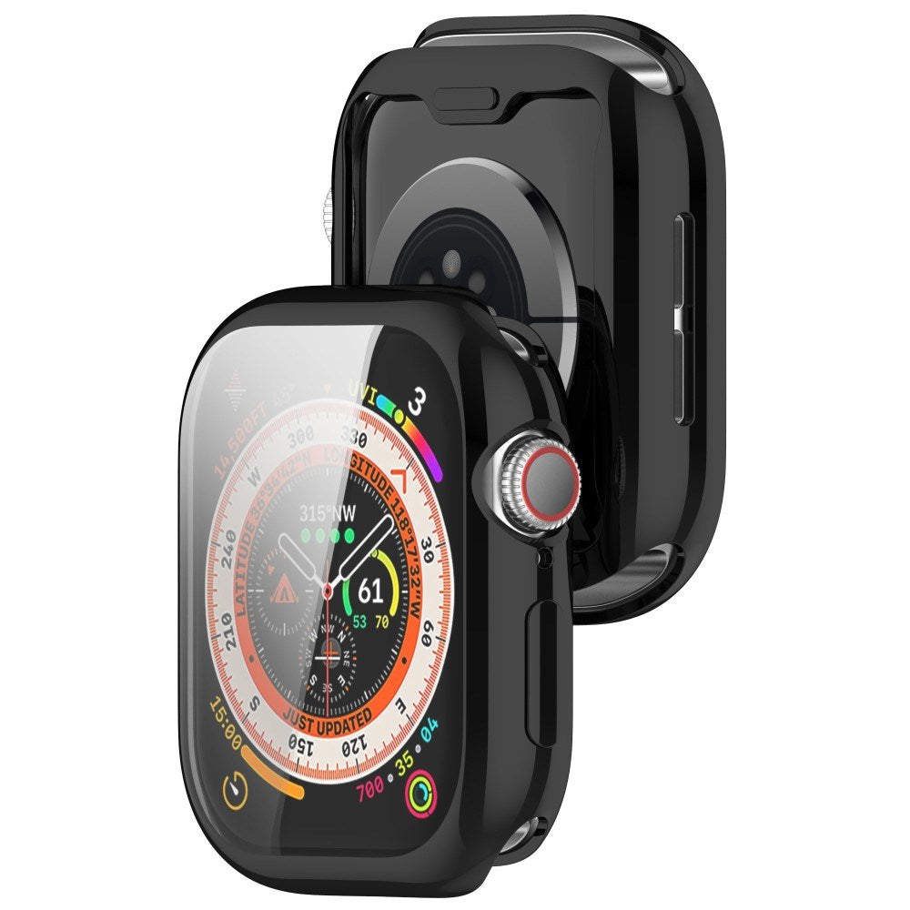 Apple Watch 11 / 10 (46mm) Fleksibelt Plast Cover - Inkl. Skærmbeskyttelse - Sort