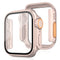 Apple Watch 11 / 10 (46mm) Hårdt Plast Cover m. Skærmbeskyttelsesglas - Rose Gold