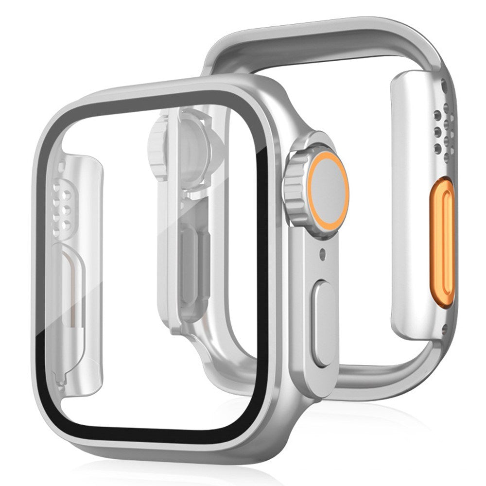 Apple Watch 11 / 10 (46mm) Hårdt Plast Cover m. Skærmbeskyttelsesglas - Sølv