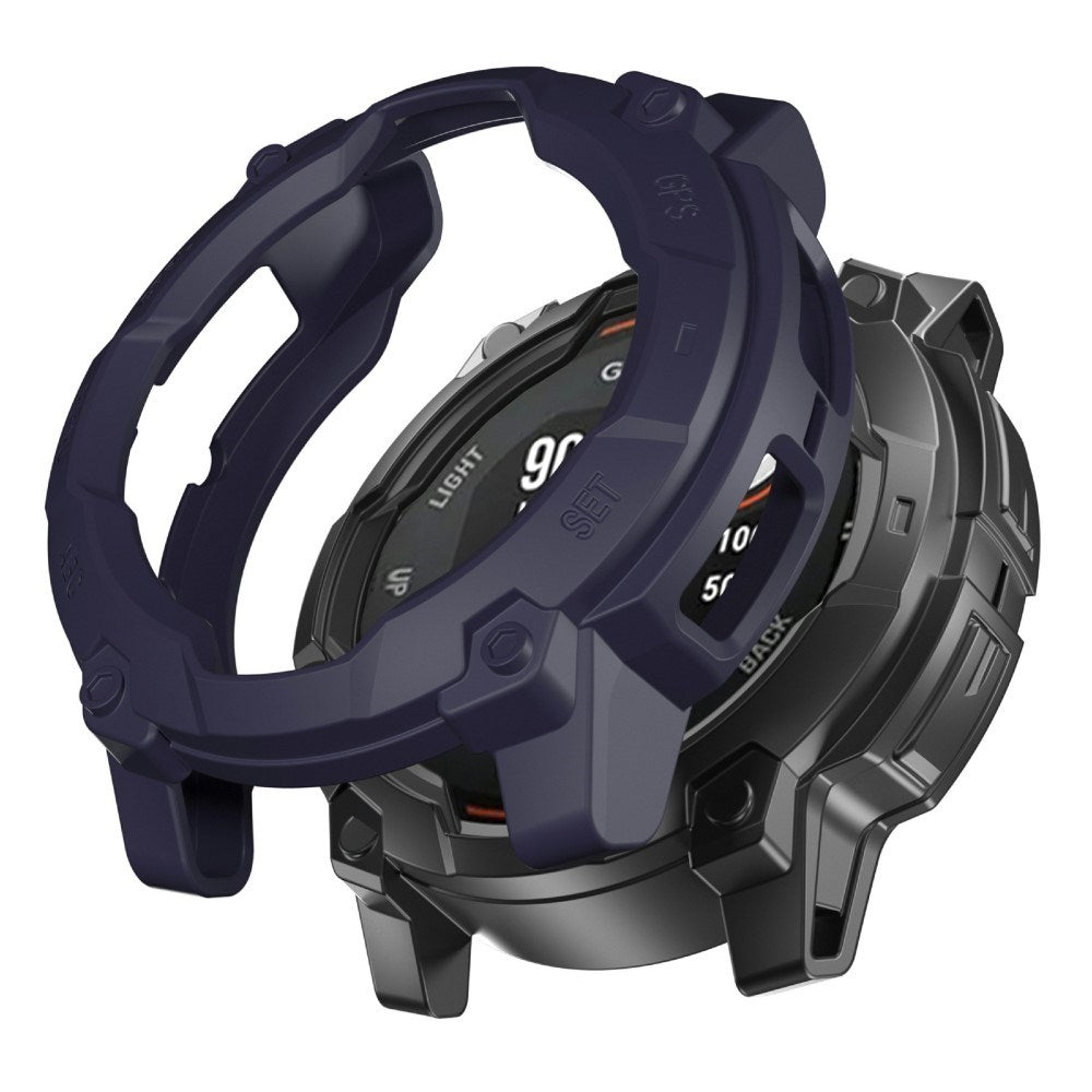 Garmin Instinct 3 Solar (45mm) - Rugged Plastik Cover - Blå