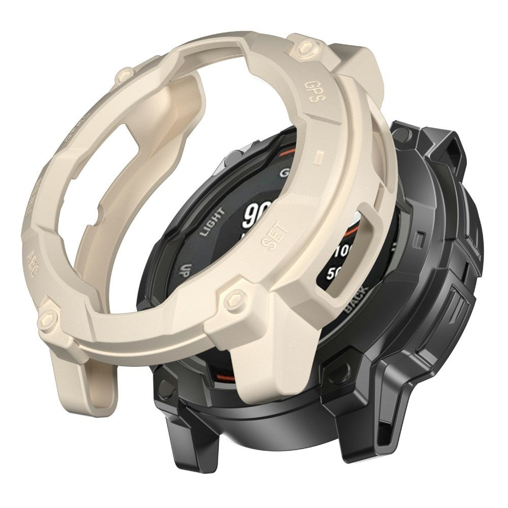 Garmin Instinct 3 Solar (45mm) - Rugged Plastik Cover - Hvid