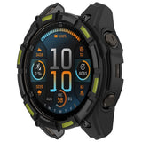 Garmin Tactix 8 Solar (51mm) - Bumper Plastik Cover - Sort / Grøn