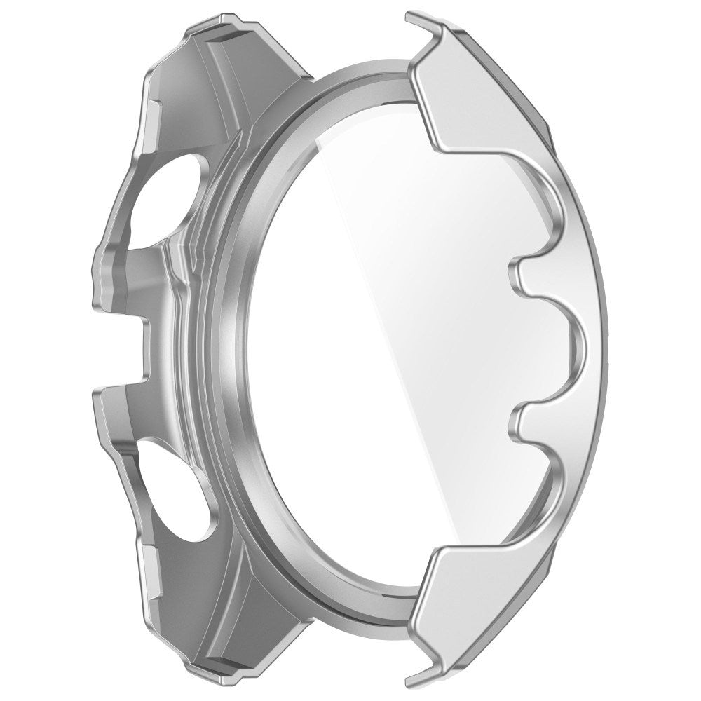 Garmin Tactix 8 AMOLED (51mm) - Hårdt Plastik Cover m. Beskyttelsesglas - Sølv / Sort