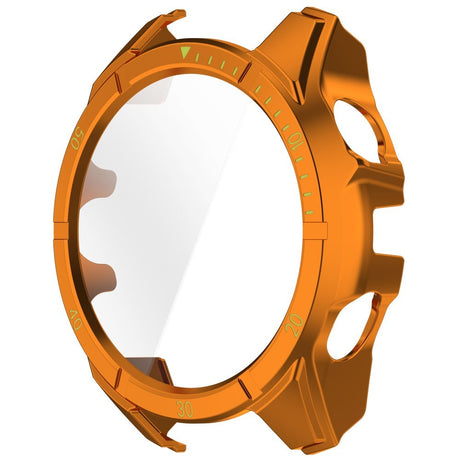 Garmin Tactix 8 AMOLED (51mm) - Hårdt Plastik Cover m. Beskyttelsesglas - Orange / Gul