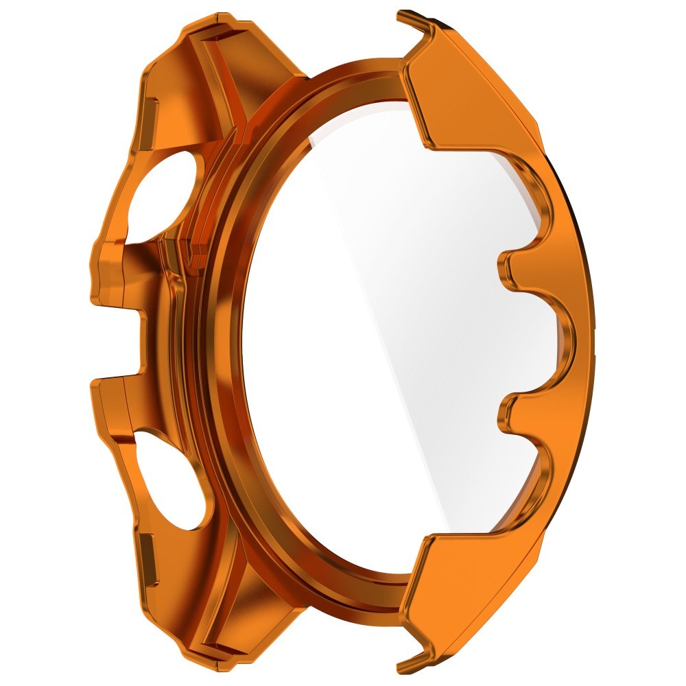 Garmin Tactix 8 AMOLED (51mm) - Hårdt Plastik Cover m. Beskyttelsesglas - Orange / Gul