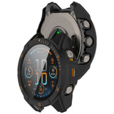 Garmin Tactix 8 AMOLED (51mm) - Hårdt Plastik Cover m. Beskyttelsesglas - Sort / Orange