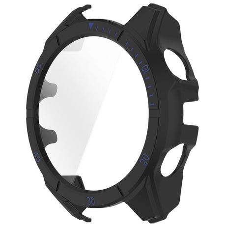 Garmin Tactix 8 AMOLED (51mm) - Hårdt Plastik Cover m. Beskyttelsesglas - Sort / Blå
