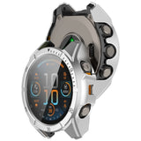 Garmin Tactix 8 AMOLED (47mm) - Hårdt Plastik Cover m. Beskyttelsesglas - Sølv / Sort
