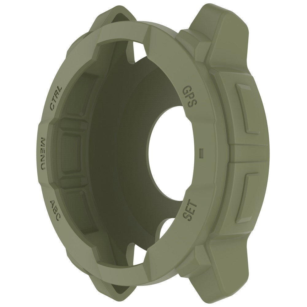 Garmin Instinct 3 AMOLED / Solar (50mm) - Bumper Silikone Cover - Army Grøn