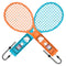 Tennisketcher til Controller - Nintendo Switch 2 - 2 stk - Blå / Orange