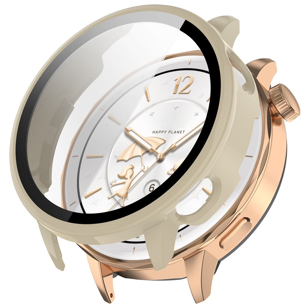 OnePlus Watch 3 (43mm) Cover m. Indbygget Skærmbeskyttelse - Hvid