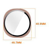 Samsung Galaxy Watch 8 (44mm) Hårdt Plastik Cover - Indbygget Skærmbeskyttelse - Grøn