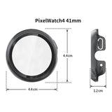 Google Pixel Watch 4 (41mm) Hårdt Plastik Case - Indbygget Skærmbeskyttelse - Sort