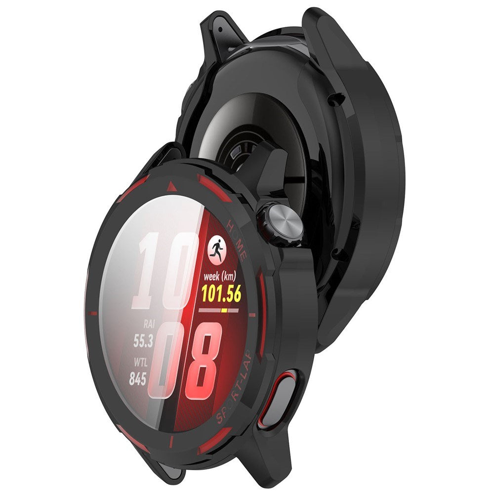 Huawei Watch GT Runner 2 Fleksibelt Plastik Case - Sort
