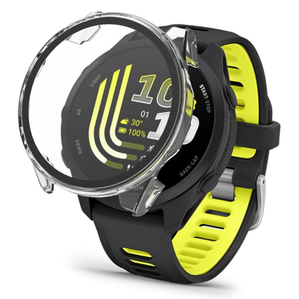 Garmin Forerunner 170 / 70 Hårdt Plast Cover m. Beskyttelsesglas - Gennemsigtig