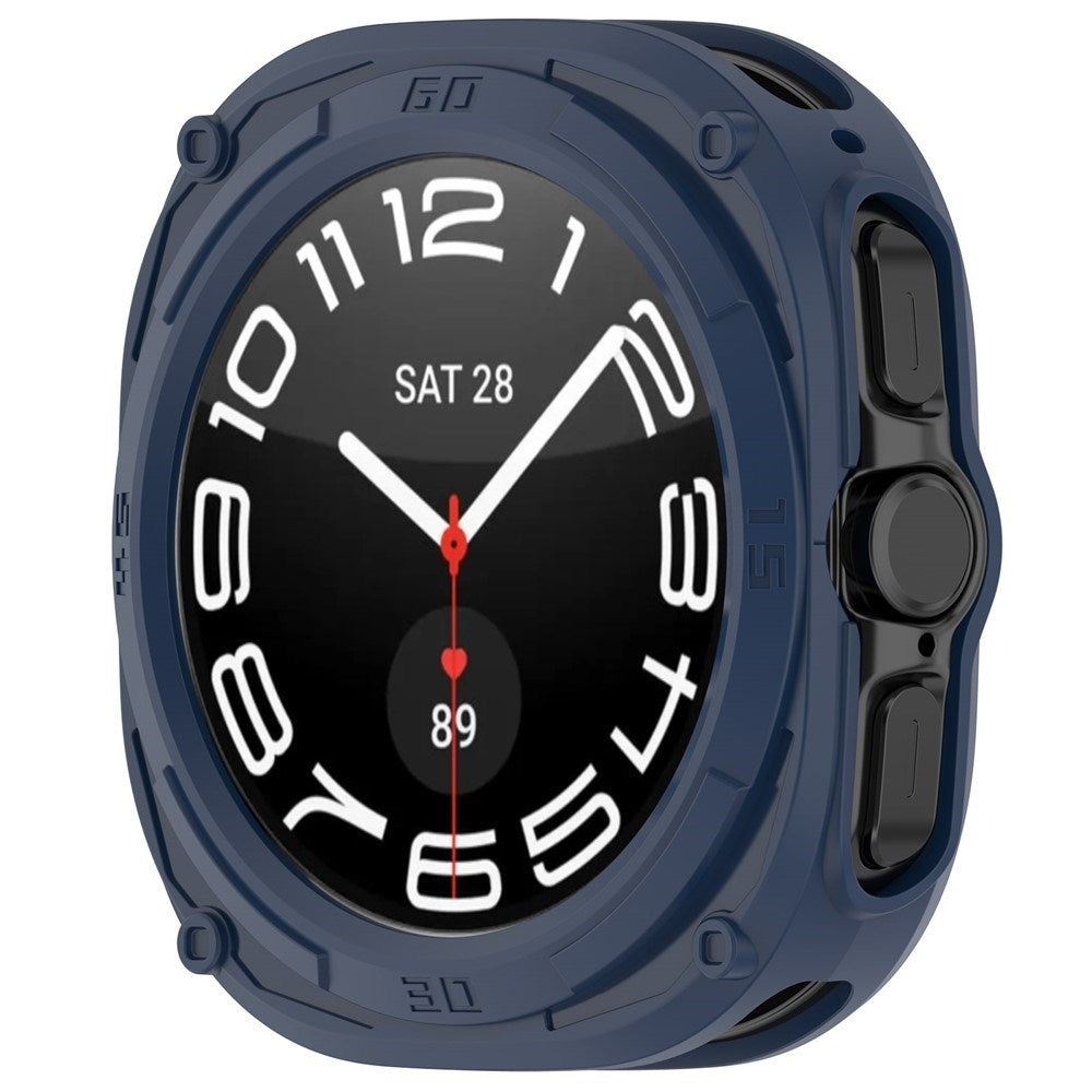 Samsung Galaxy Watch Ultra 2 (47mm) Fleksibelt Plast Armor Cover m. Stødabsorberende Effekt - Blå