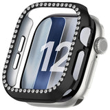 Apple Watch Series 12 (42mm) Hårdt Plast Case - Sort & Rhinsten