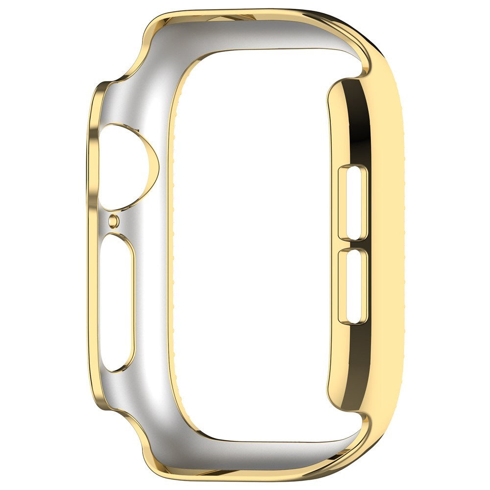Apple Watch Series 12 (42mm) Hårdt Plast Case - Guld & Rhinsten