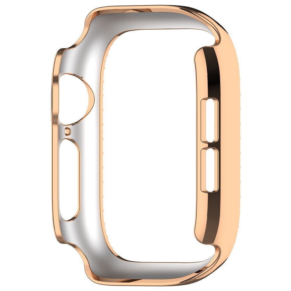 Apple Watch Series 12 (42mm) Hårdt Plast Case - Rose Gold & Rhinsten