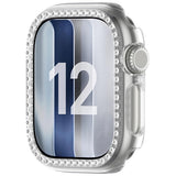 Apple Watch Series 12 (42mm) Hårdt Plast Case - Gennemsigtig & Rhinsten