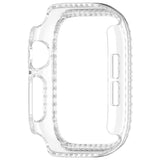 Apple Watch Series 12 (42mm) Hårdt Plast Case - Gennemsigtig & Rhinsten