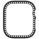 Apple Watch Series 12 (46mm) Hårdt Plast Case - Sort & Rhinsten