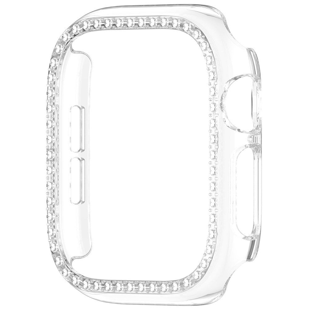 Apple Watch Series 12 (46mm) Hårdt Plast Case - Gennemsigtig & Rhinsten