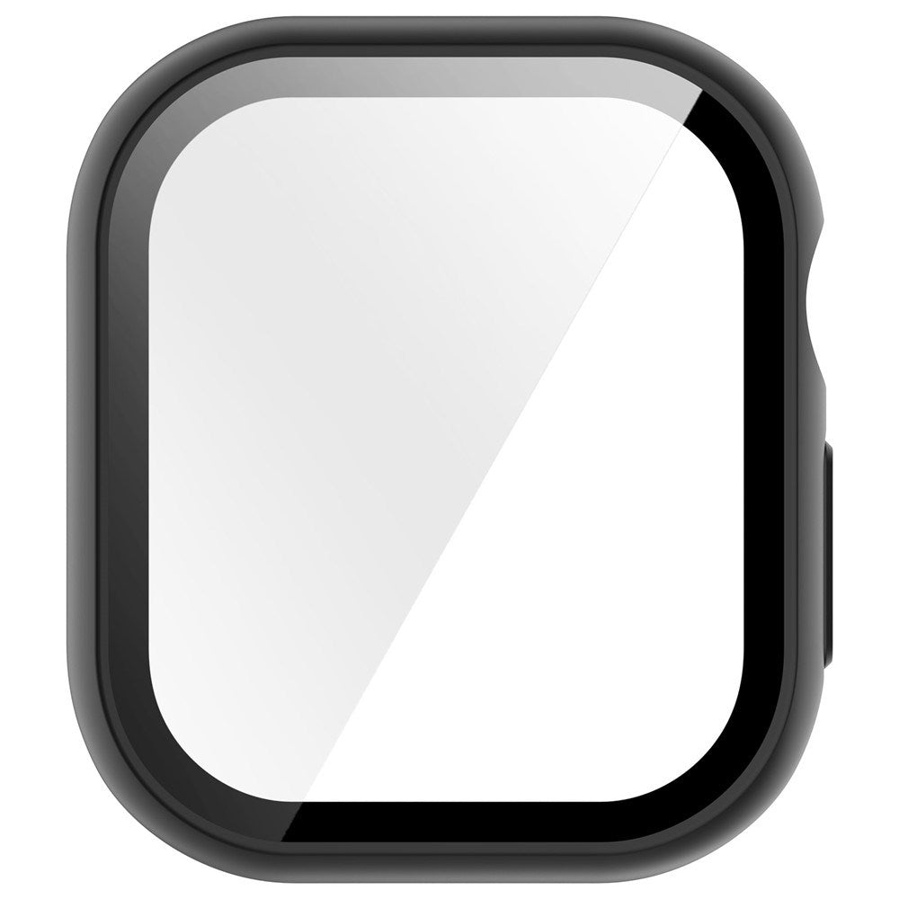 Apple Watch Series 12 (42mm) Case m. Indbygget Hærdet Glas Skærmbeskyttelse - Sort