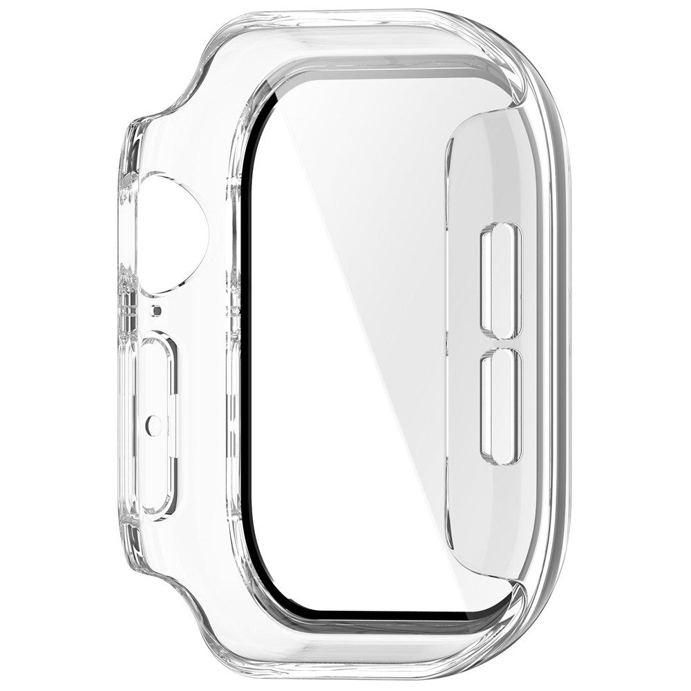 Apple Watch Series 12 (42mm) Case m. Indbygget Hærdet Glas Skærmbeskyttelse - Gennemsigtig