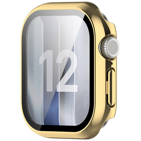 Apple Watch Series 12 (46mm) Case m. Indbygget Hærdet Glas Skærmbeskyttelse - Guld