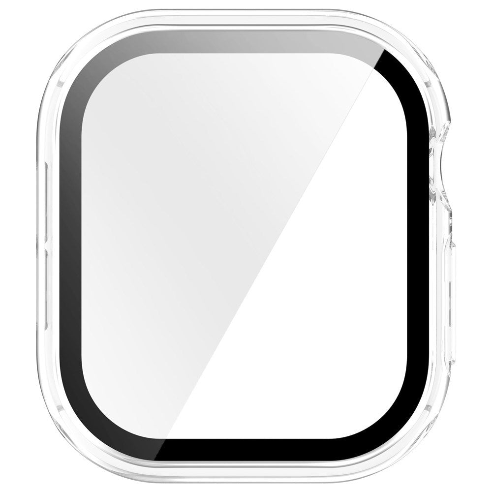 Apple Watch Series 12 (46mm) Case m. Indbygget Hærdet Glas Skærmbeskyttelse - Gennemsigtig