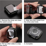EIDERWOOD Apple Watch Series 12 (42mm) Fleksibel Plastik Cover - Gennemsigtigt