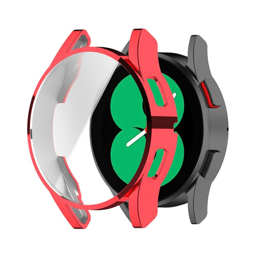 Samsung Galaxy Watch 4 (40 mm) deksel i hardplast m. Innebygd skjermbeskytter - rød