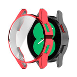Samsung Galaxy Watch 4 (40 mm) deksel i hardplast m. Innebygd skjermbeskytter - rød