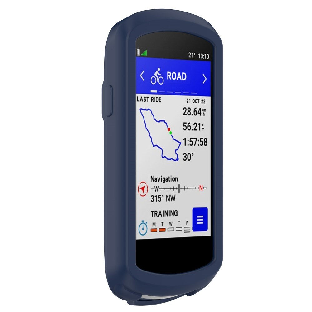 Garmin Edge 1040 mykt silikondeksel - mørkeblå