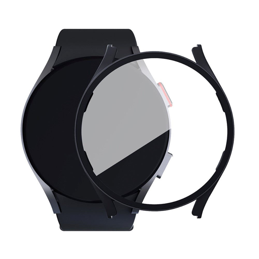 Samsung Galaxy Watch 6 / 5 / 4 / FE (40mm) Hård Plast Case m. Indbygget Skærmbeskyttelse - Sort