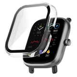 Amazfit Bip U / Bip U Pro Hard Plastic Case m. Innebygd skjermbeskytter - Gjennomsiktig