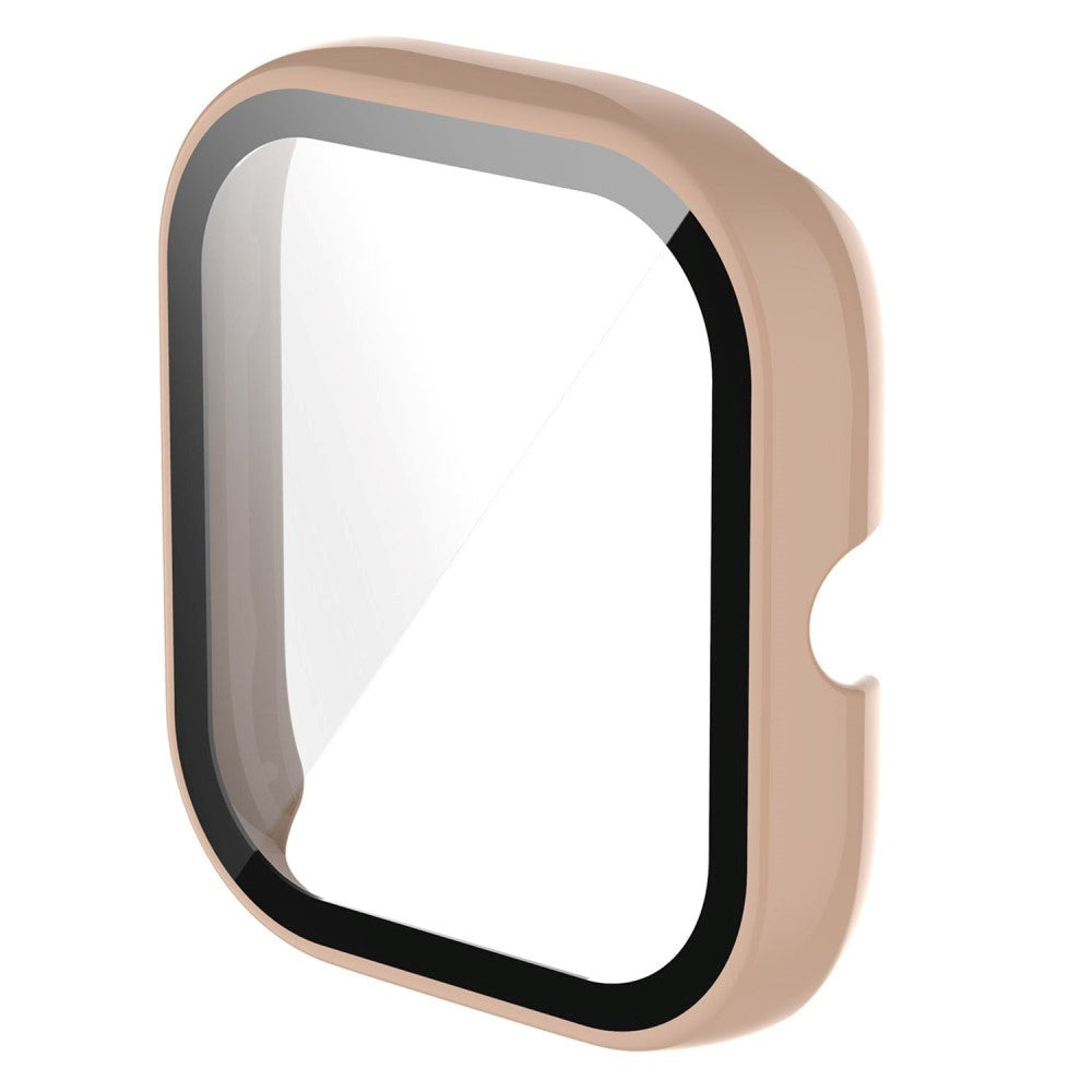 Amazfit Bip U / Bip U Pro Hard Plastic Case m. Innebygd skjermbeskytter - Rosa