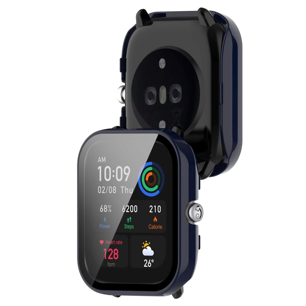 Amazfit GTS 4 Mini Hard Plastic Case m. Innebygd skjermbeskytter - blå