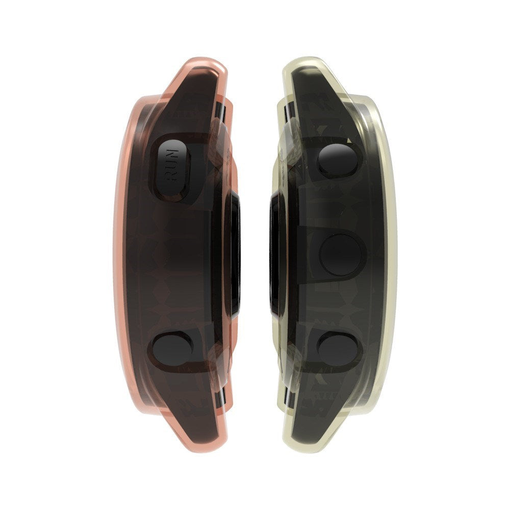 Garmin Forerunner 965 Transparent fleksibel TPU plastdeksel - svart