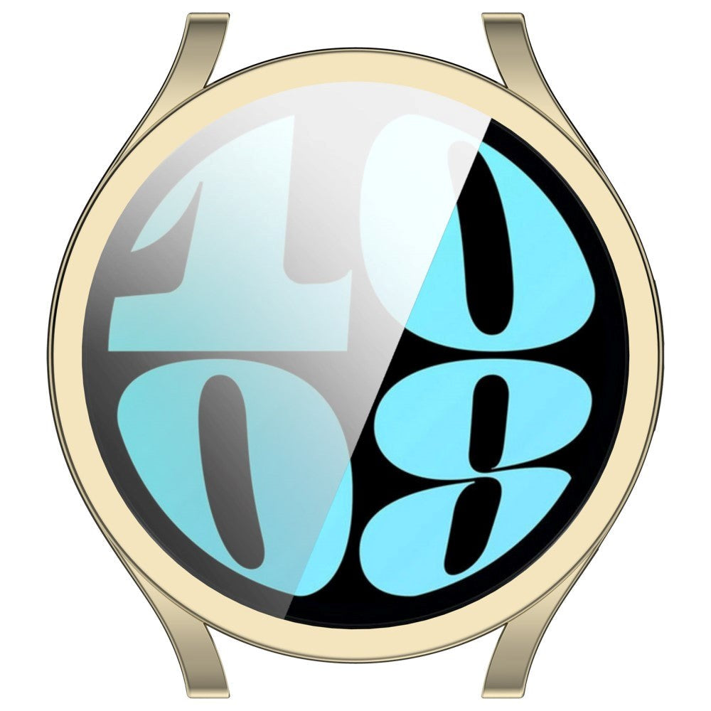Samsung Galaxy Watch 6 (40 mm) fleksibelt plastdeksel m. Innebygd skjermbeskytter - Gull