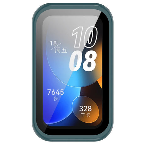 Huawei Band 10 / 9 / 8 EIDERWOOD Hårdt Plast Cover inkl. Skærmglas - Grøn