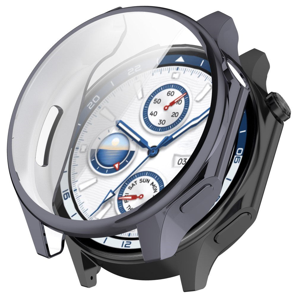 OnePlus Watch 2 fleksibelt plastdeksel m. Skjermbeskytter - Grå