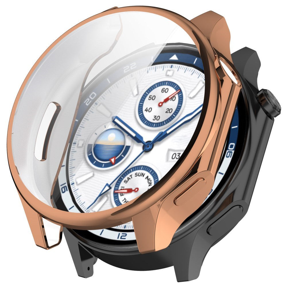 OnePlus Watch 2 fleksibelt plastdeksel m. Skjermbeskytter - Rose gull