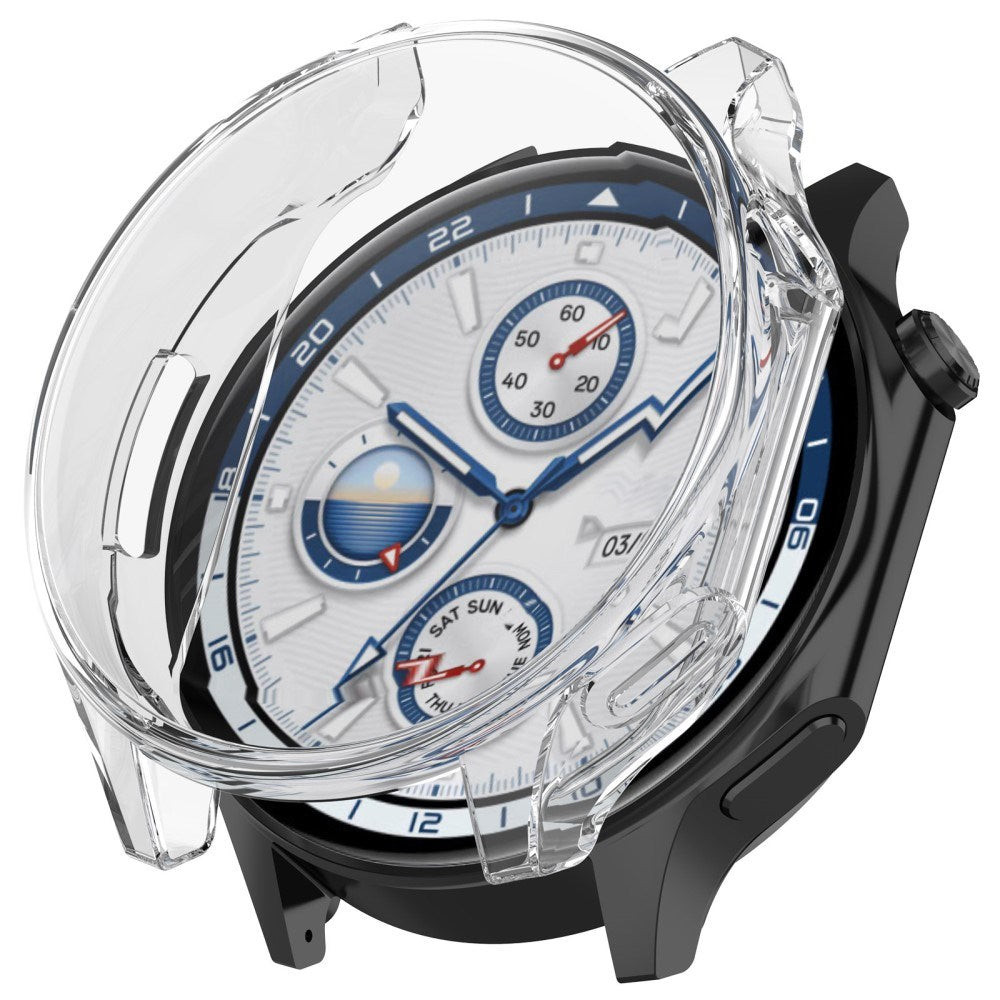 OnePlus Watch 2 fleksibelt plastdeksel m. Skjermbeskytter - Gjennomsiktig