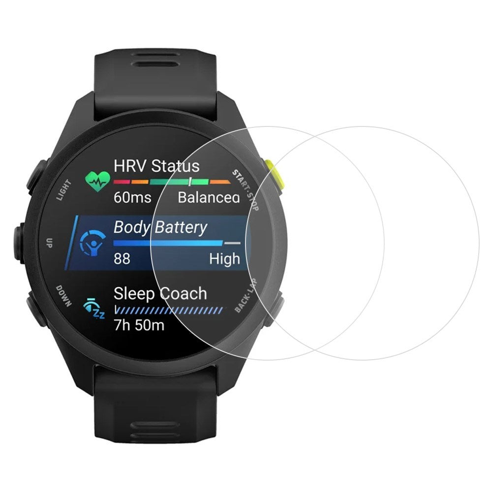 Garmin Forerunner 70 Skærmbeskyttelsesfilm - 2 stk - Gennemsigtig